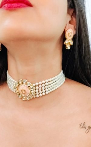 Pearl chocker set - Neck Piece, Accessories