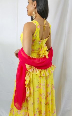 Floral anarkali set - Suits