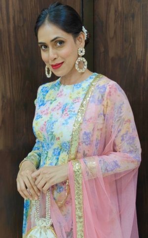 Vibrant Floral Anarkali