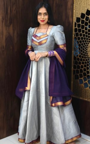 Alankar Gown - Grey